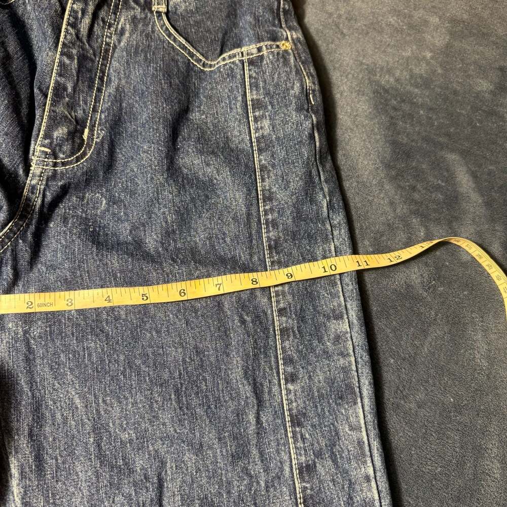 Vintage Y2K R21 Acid Wash Embroidered Bootcut Denim Jeans - Picture 11 of 11